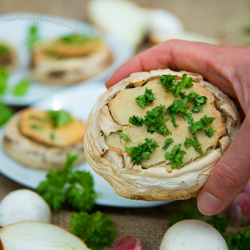 Quinoa Garlic Mushrooms gluten and oil-free