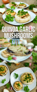 Quinoa Garlic Mushrooms Recipe - gluten-free and healthy