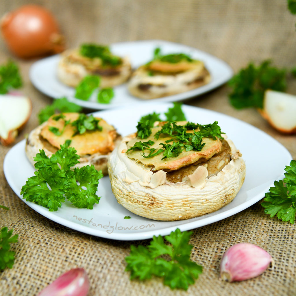 Quinoa Garlic Mushrooms easy healthy recipe