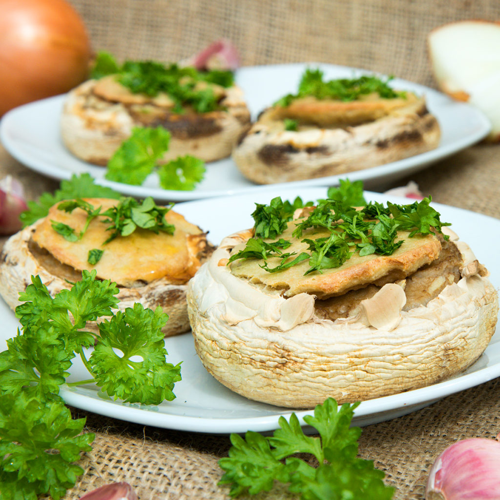 Quinoa Garlic and onion Mushrooms