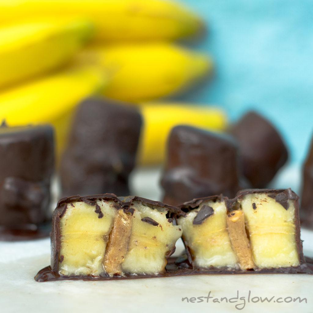 banana filled nut caramel chocolate