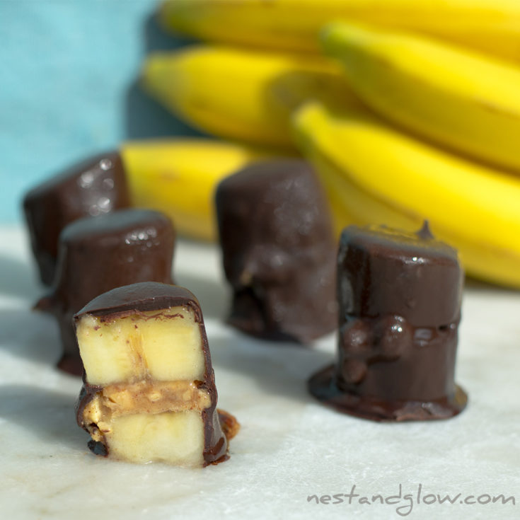 Frozen Chocolate Banana Bites