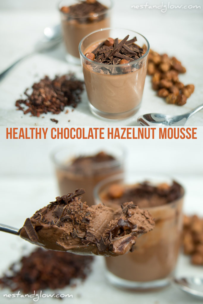 Healthy Chocolate Hazelnut Mouse - vegan and easy recipe