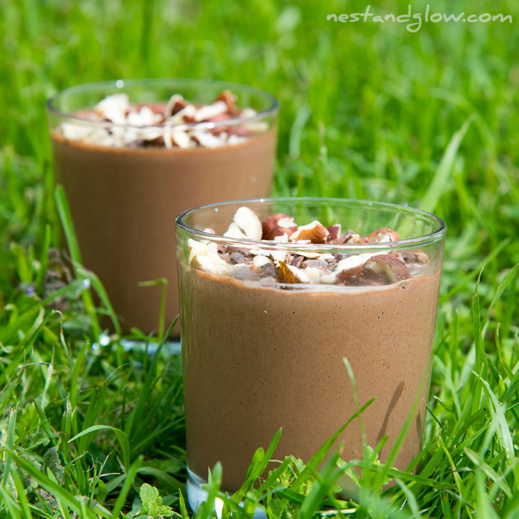 Plant based nutella mousse