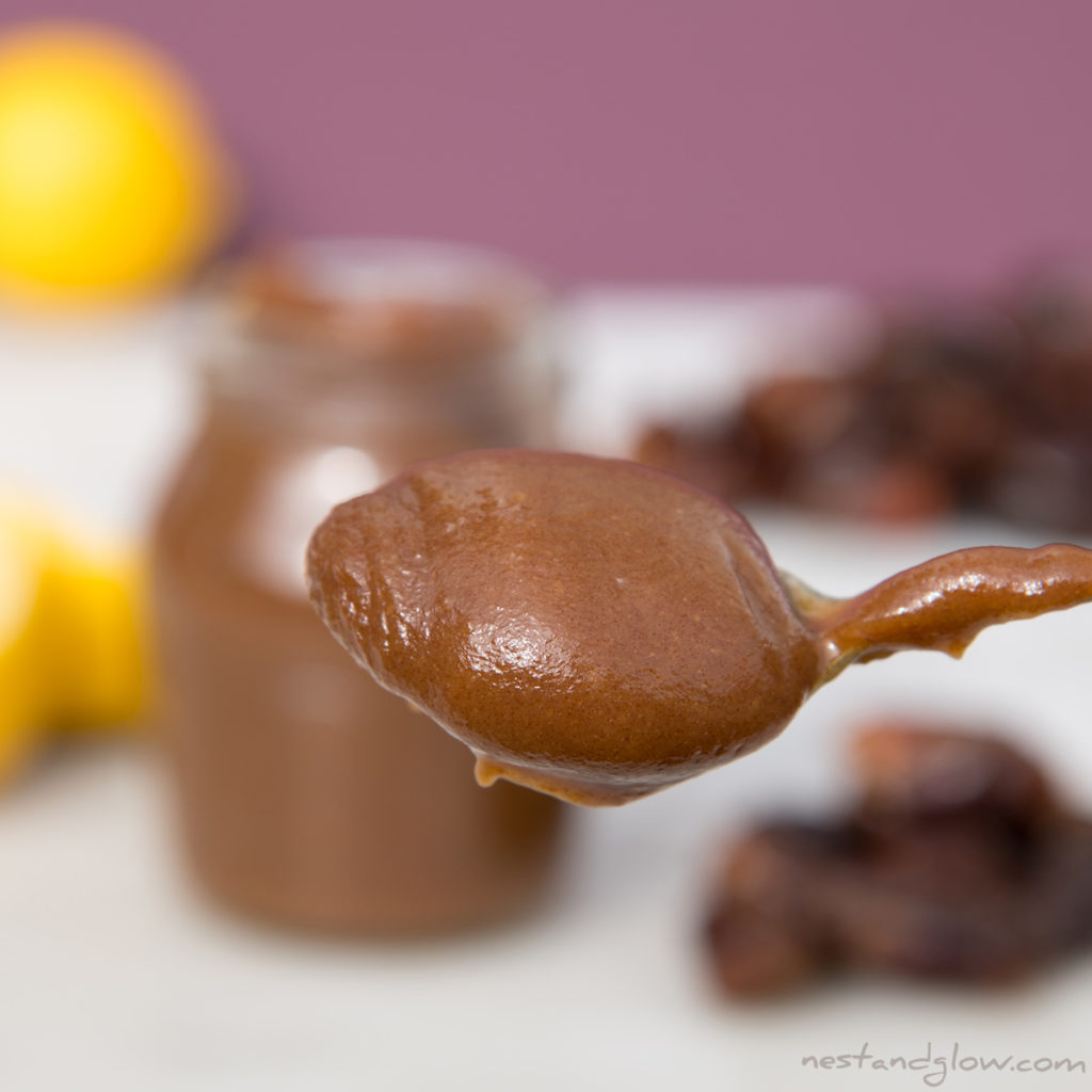 homemade natural sweetener on a spoon