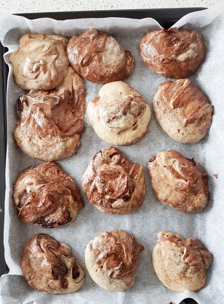 quinoa chocolate banana cookies before baking