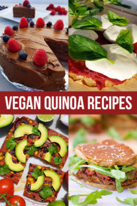 Healthy Vegan Quinoa Recipes - high protein and gluten free #vegan #healthy #glutenfree #quinoa #recipes
