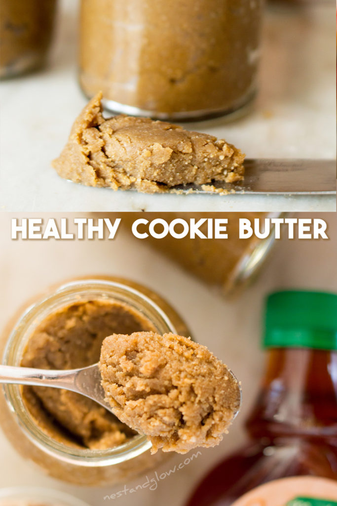 Healthy Cookie Butter Recipe - vegan and gluten-free. high protein seed butter that's nut and wheat free #vegan #veganrecipe #healthy #nutfree