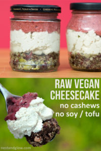 Raw Vegan Seed Cheesecake Recipe - no cashews. no bake, easy and healthy #vegan #rawvegan #veganrecipe #nutfree