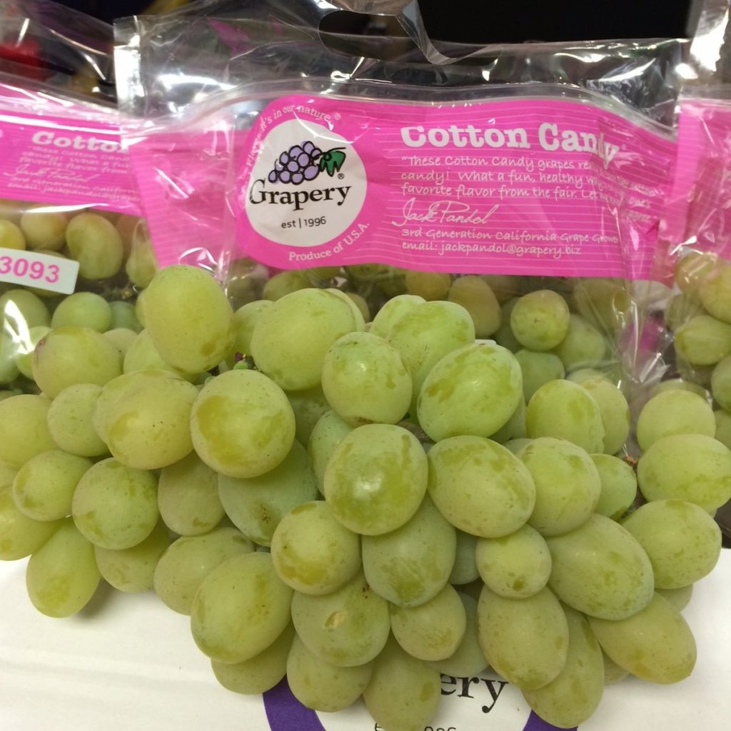 cotton candy healthy grapes