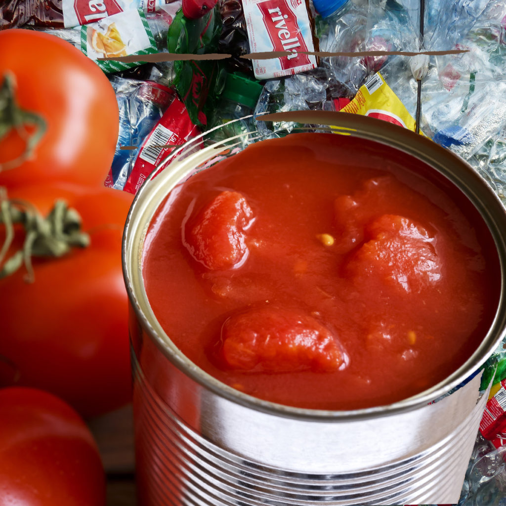 tinned tomato contains microplastic
