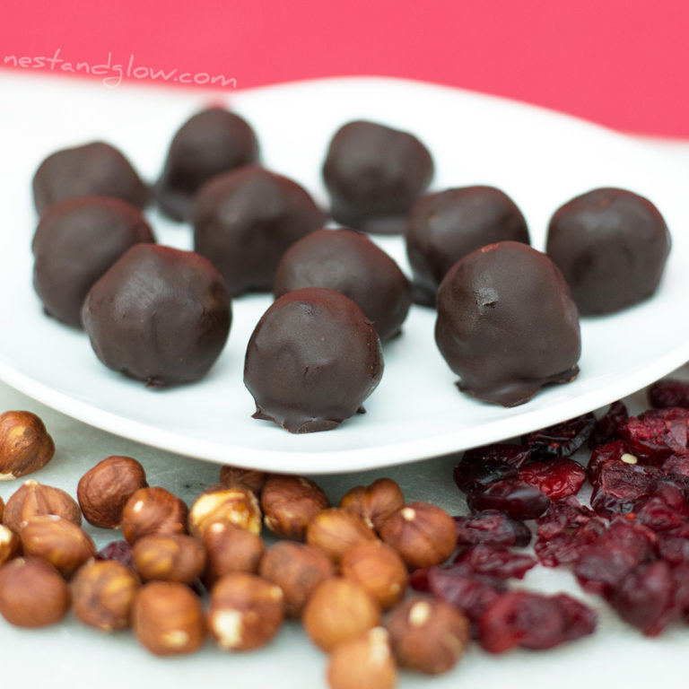 3Ingredient Cherry Chocolate Balls [healthy vegan recipe]