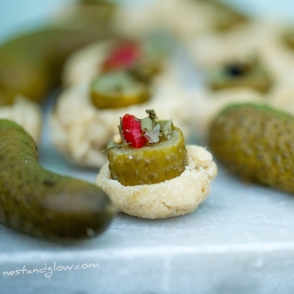 pickle cookies made with pickles and almonds