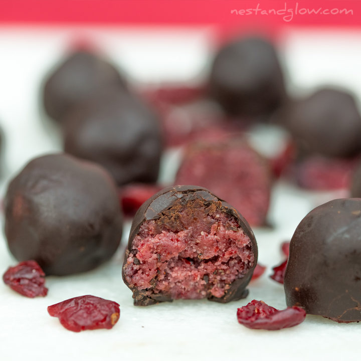 3Ingredient Cherry Chocolate Balls [healthy vegan recipe]