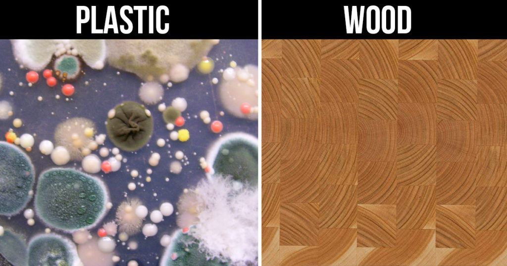 wood vs plastic chopping boards