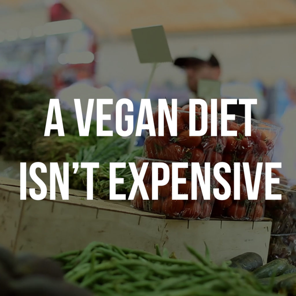 A vegan diet isn’t expensive
