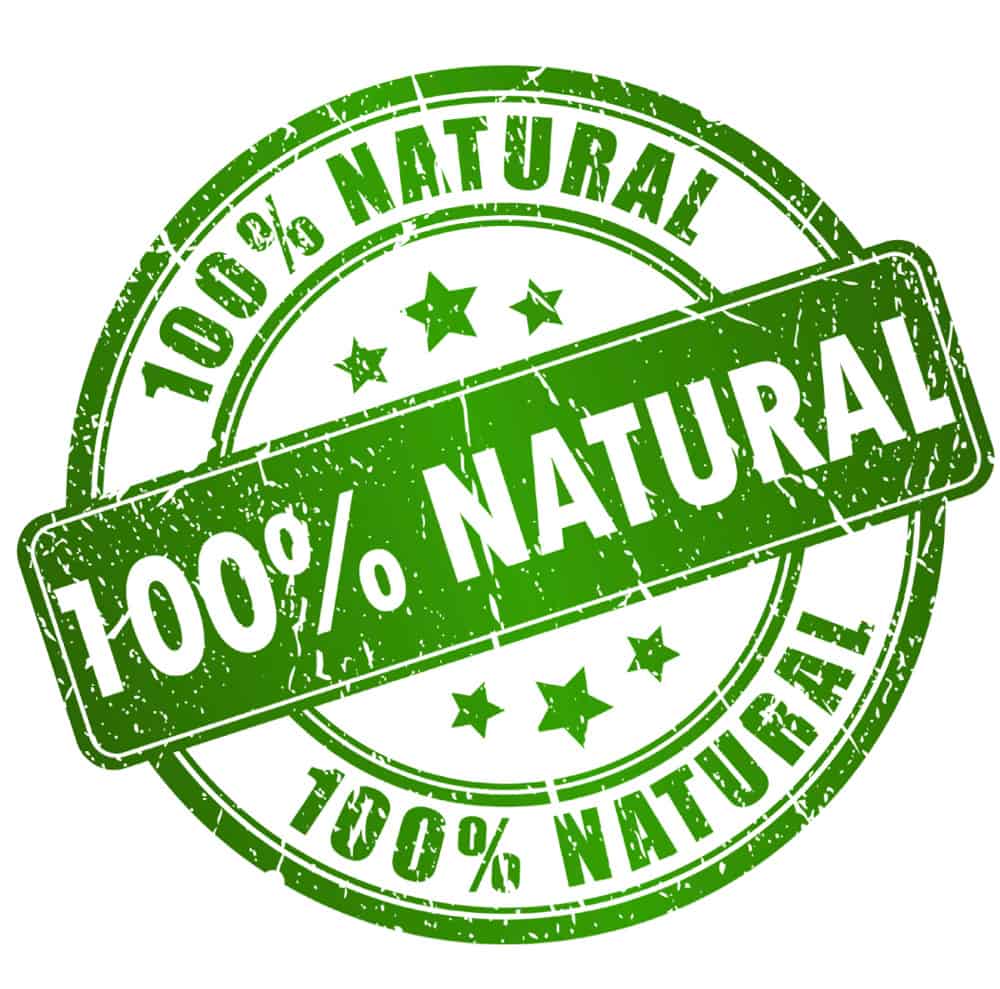 100% natural