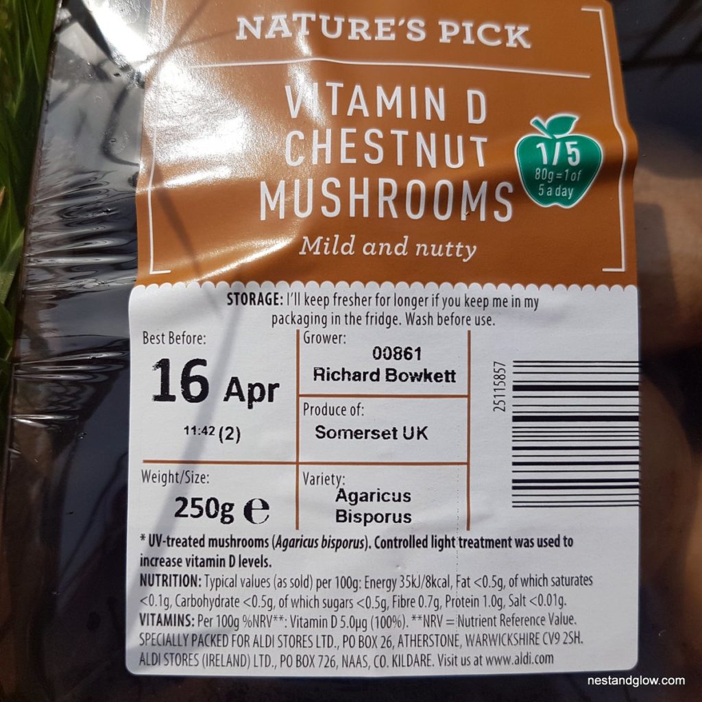 chestnut vitamin d mushrooms