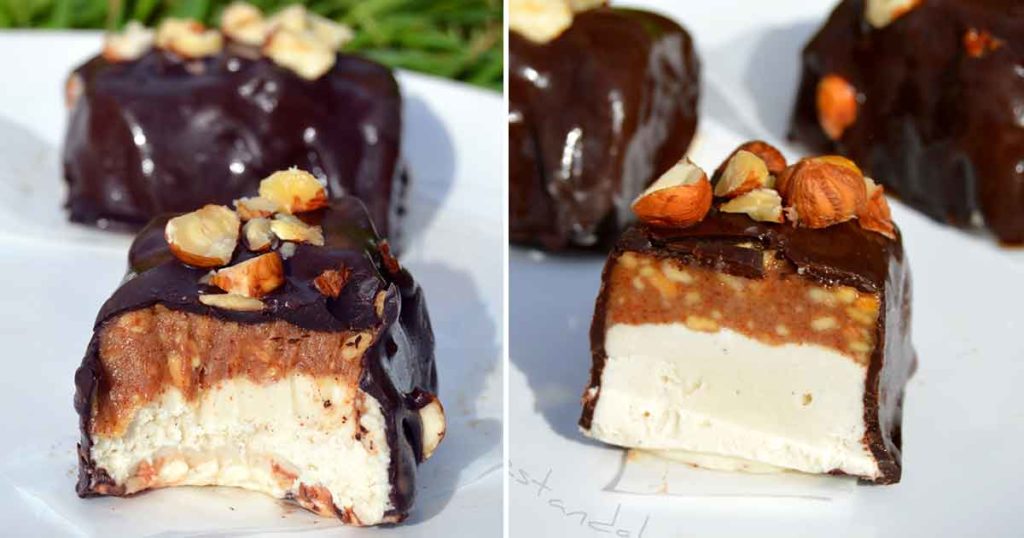 healthy snickers ice cream bar recipe that's vegan and made using just 6 whole food ingredients