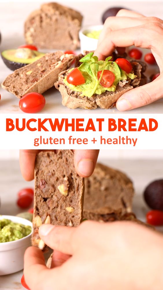 Buckwheat Bread - easy to make gluten free bread as buckwheat despite the name is nothing to do with wheat and is a gluten free seed. Easy and healthy recipe. Made with sprouted buckwheat, chia seeds and almonds. High in plant protein and free of any flour, dairy, grains #bread #glutenfree #healthy #protein #vegan