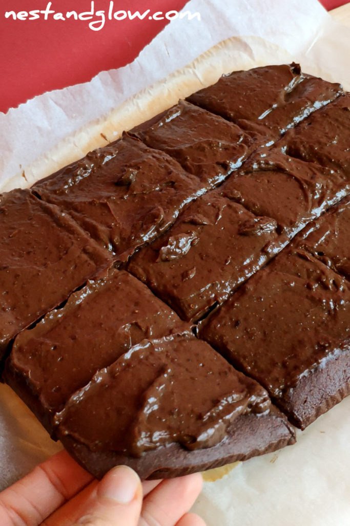 this healthy chocolate frosting gets its fats from avocados and sweetness from dates. a great tasting healthy frosting without sugar or butter