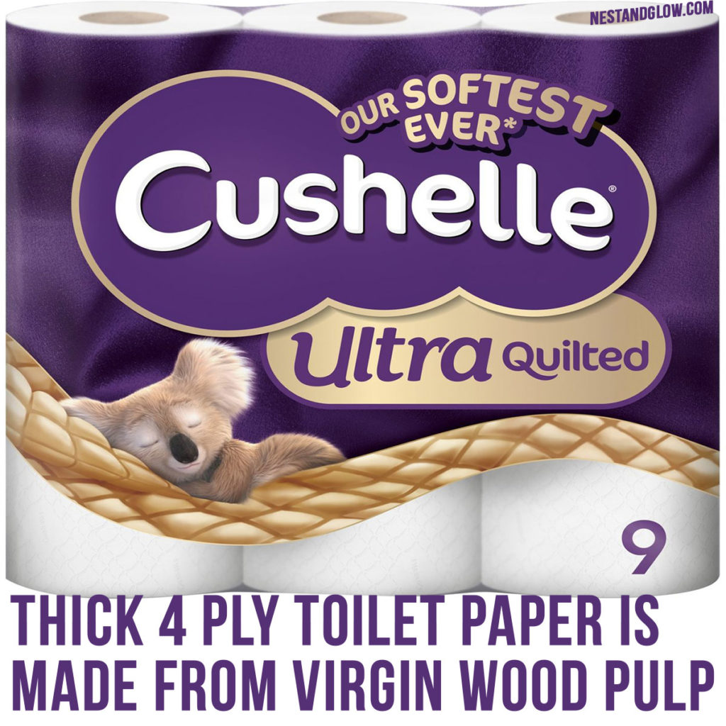 thick 4 ply toilet paper is
made from virgin wood pulp
