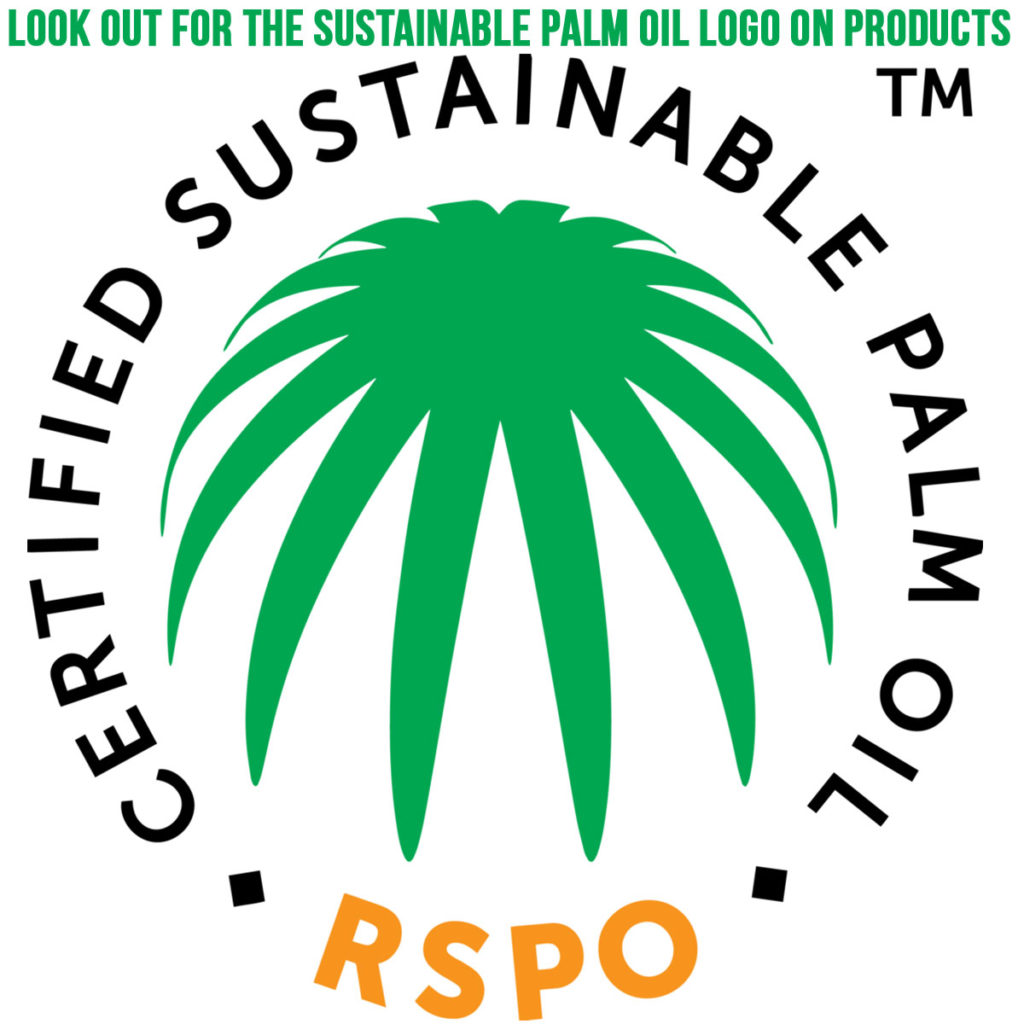 Look out for the sustainable palm oil logo on products